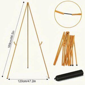 Adjustable Aluminum Easel - Portable Folding Display Stand with a bag